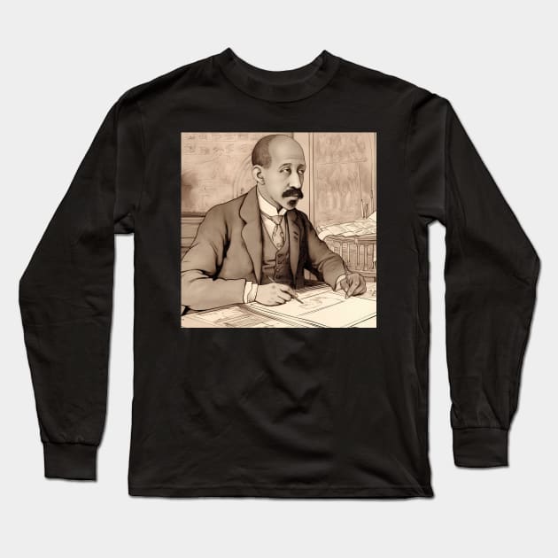 W. E. B. Du Bois Long Sleeve T-Shirt by ComicsFactory